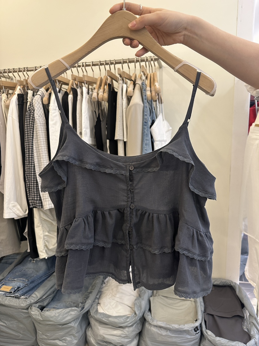 MONDAYMORING韓國直郵女裝新品推薦真品時尚休閑吊帶背心MONDAYMORING吊帶/背心圖色2