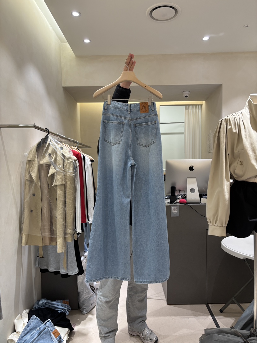 FOUREIGHT韓國代購女裝新款時尚推薦26春夏休閑真品牛仔褲FOUR EIGHT牛仔褲