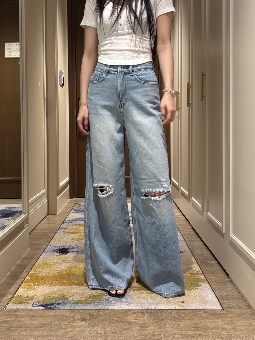 FOUREIGHT韓國代購女裝新款時尚推薦26春夏休閑真品牛仔褲FOUR EIGHT牛仔褲