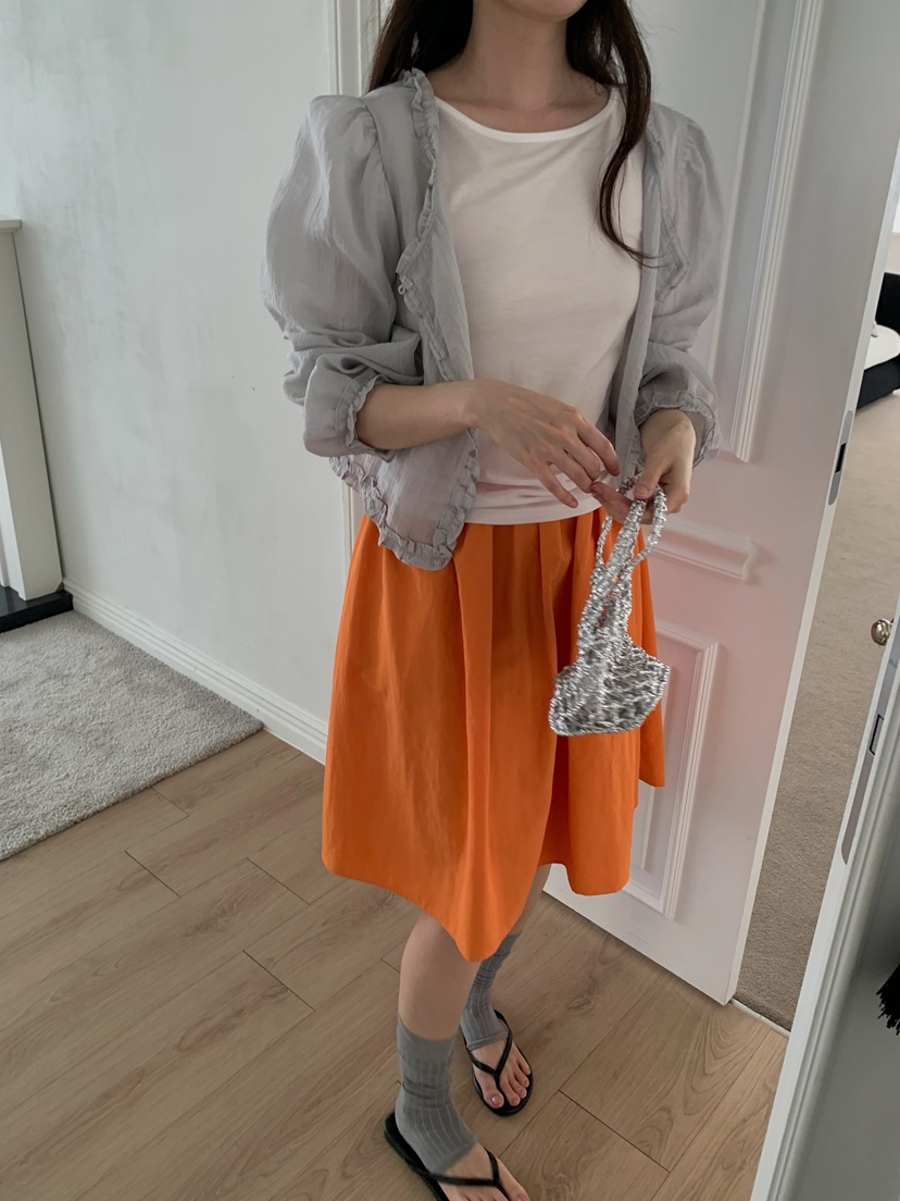 CAMEL-P韓國直郵女士新品推薦襯衫蕾絲衫荷葉邊開衫Came_l 家襯衫/蕾絲衫