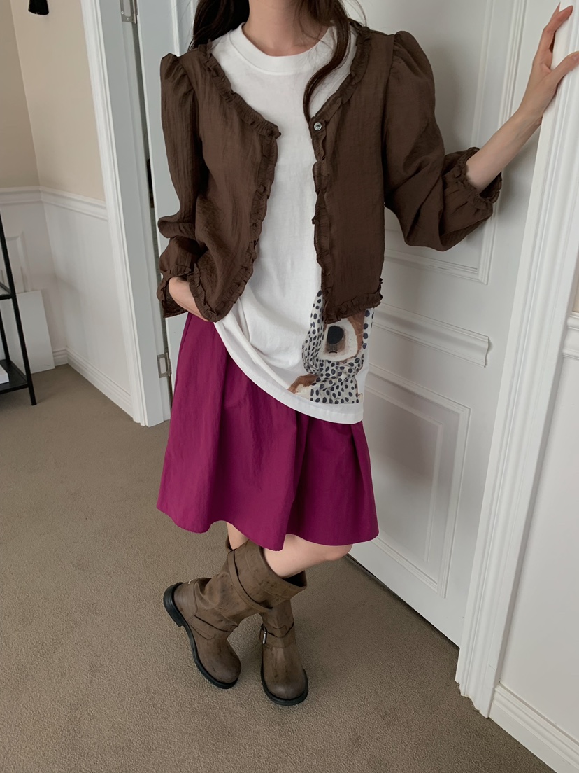 CAMEL-P東大門實拍女士新品推薦半身裙中短裙Came_l 家半身裙/中短裙