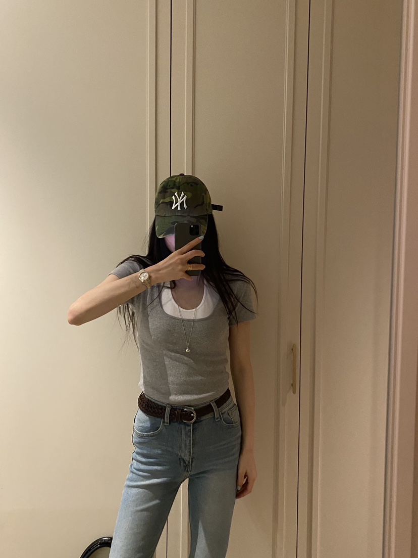 FOUREIGHT東大門實拍女裝新品推薦26春夏人氣時尚T恤假兩件FOUR EIGHTT恤