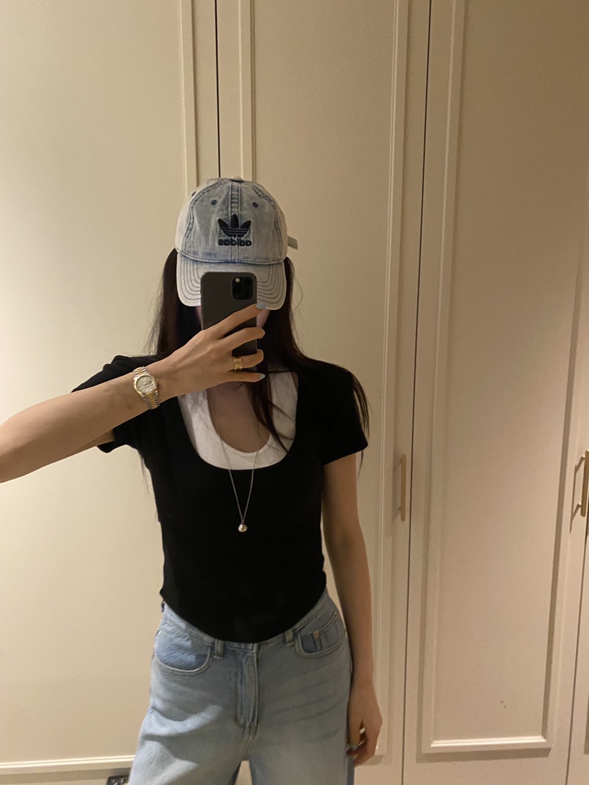 FOUREIGHT東大門實拍女裝新品推薦26春夏人氣時尚T恤假兩件FOUR EIGHTT恤