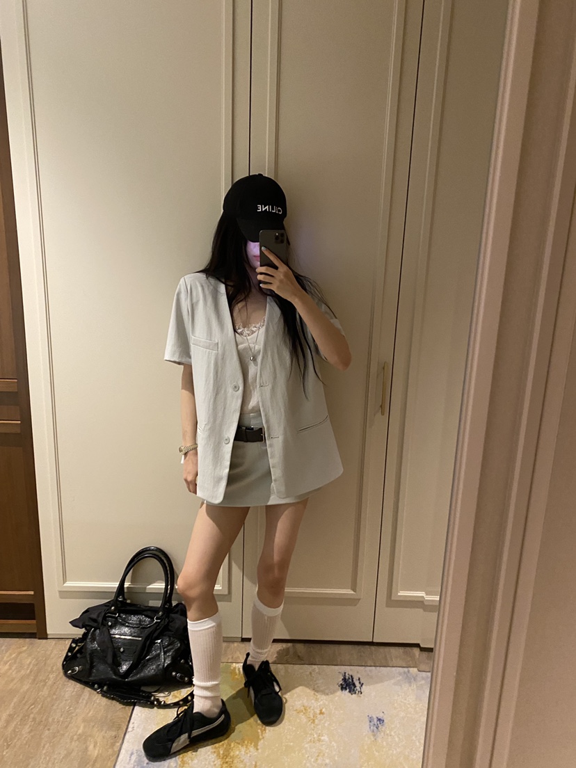 FOUREIGHT東大門實拍女士新款熱賣真品職業26春夏短裙不含腰帶FOUR EIGHT短裙