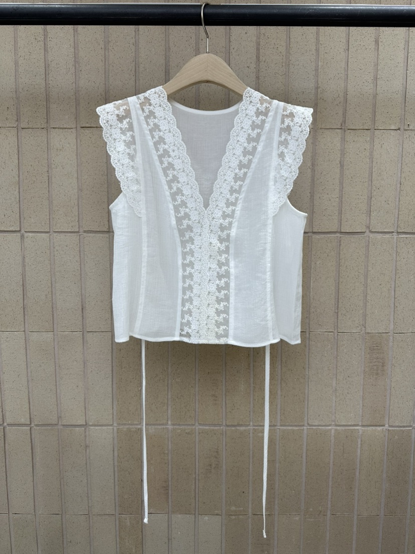 FOSET東大門代購女士新款時尚熱賣休閑人氣襯衫蕾絲衫蕾絲FOSET襯衫/蕾絲衫圖色1