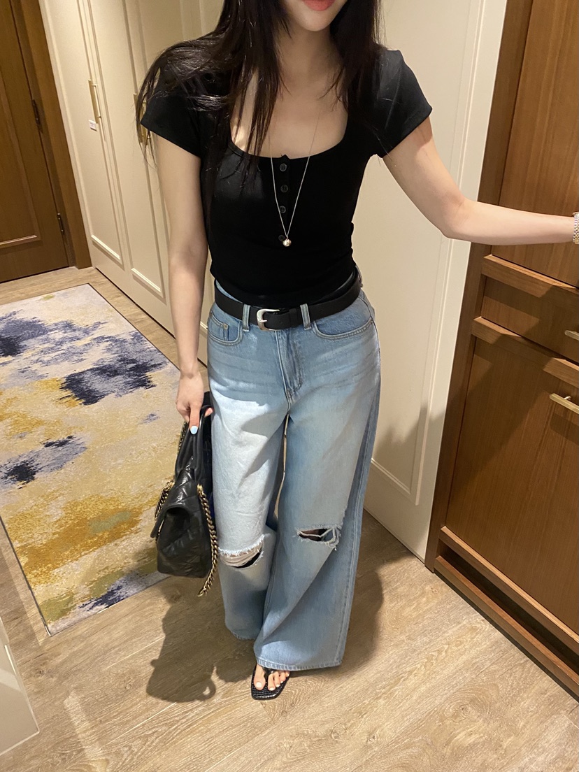 FOUREIGHT東大門代購女士新款熱賣休閑人氣時尚推薦職業T恤FOUR EIGHTT恤