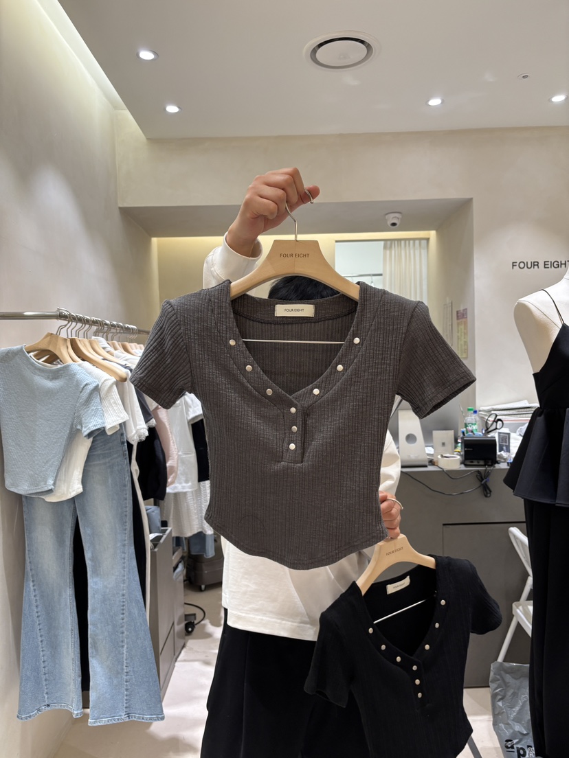 FOUREIGHT東大門直郵女裝新款真品推薦人氣熱賣26春夏T恤FOUR EIGHTT恤圖色3