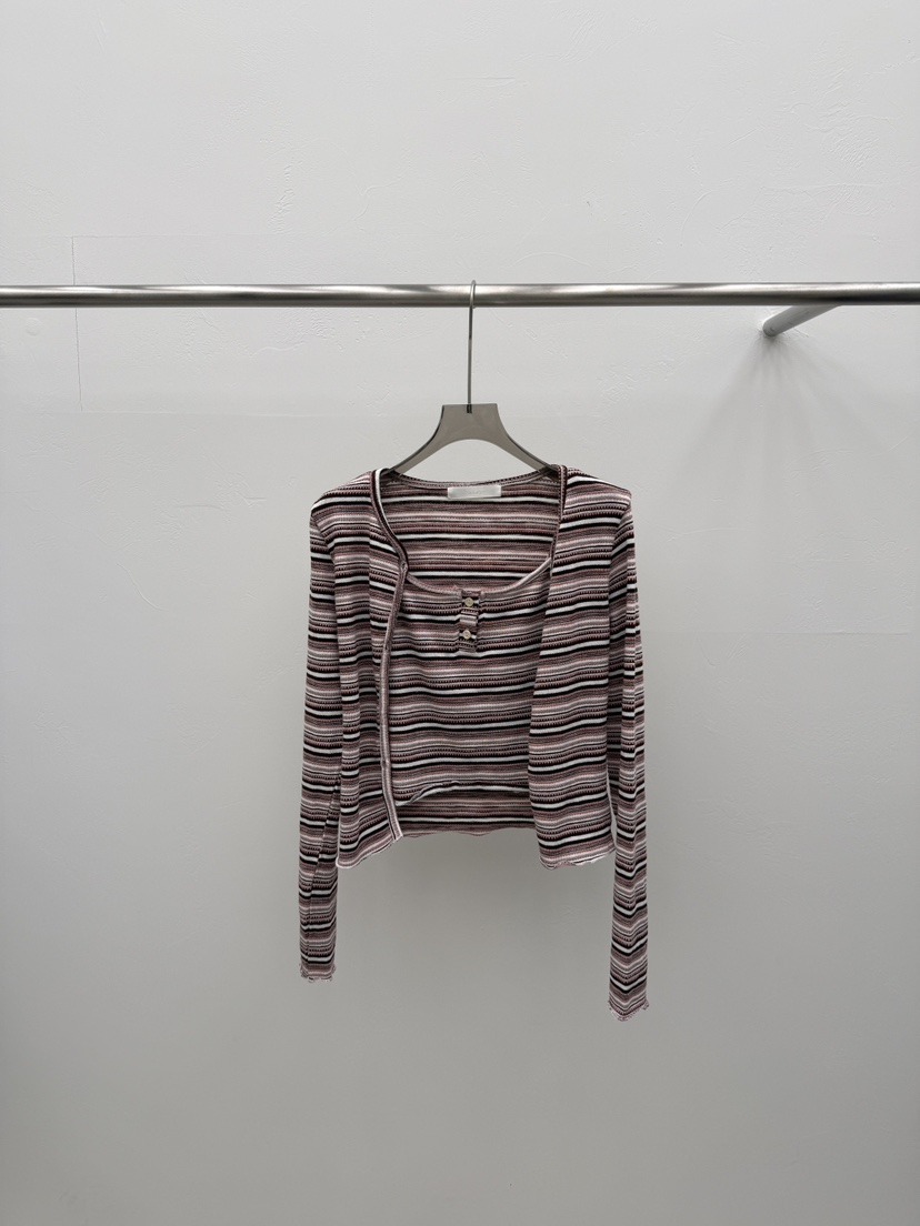 SEARE/PRETZEL韓國代購女士新款26春夏休閑套裝兩件套條紋SEARE/PRETZEL套裝圖色2