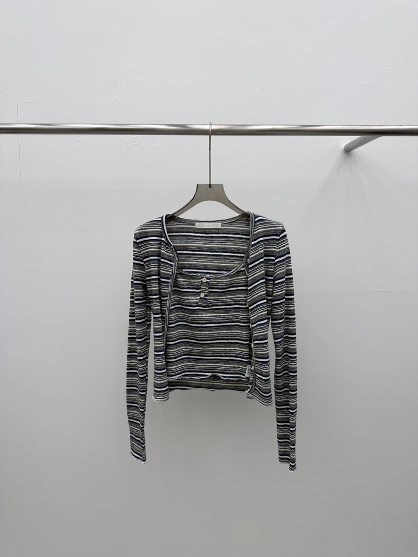 SEARE/PRETZEL韓國代購女士新款26春夏休閑套裝兩件套條紋SEARE/PRETZEL套裝圖色3