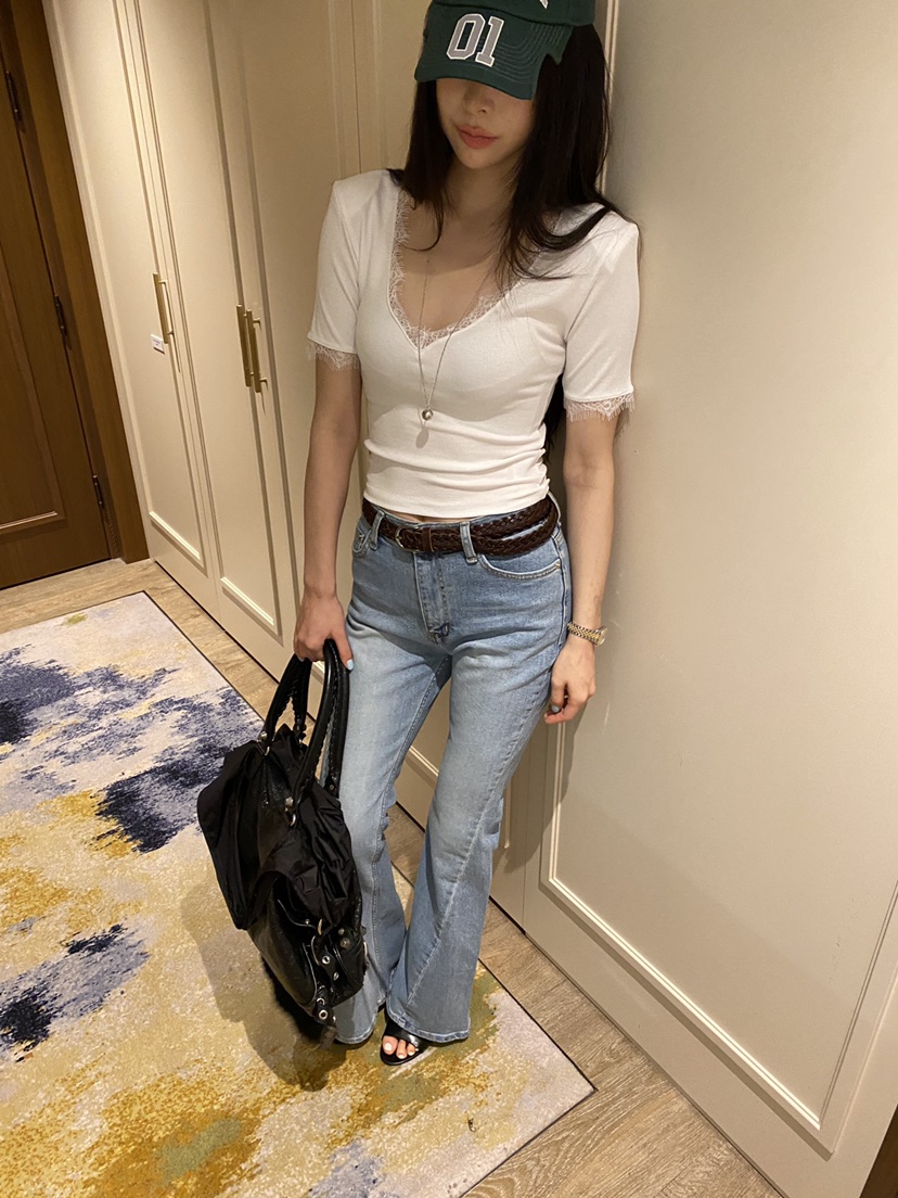 FOUREIGHT東大門直郵女裝新品人氣26春夏休閑時尚職業T恤FOUR EIGHTT恤