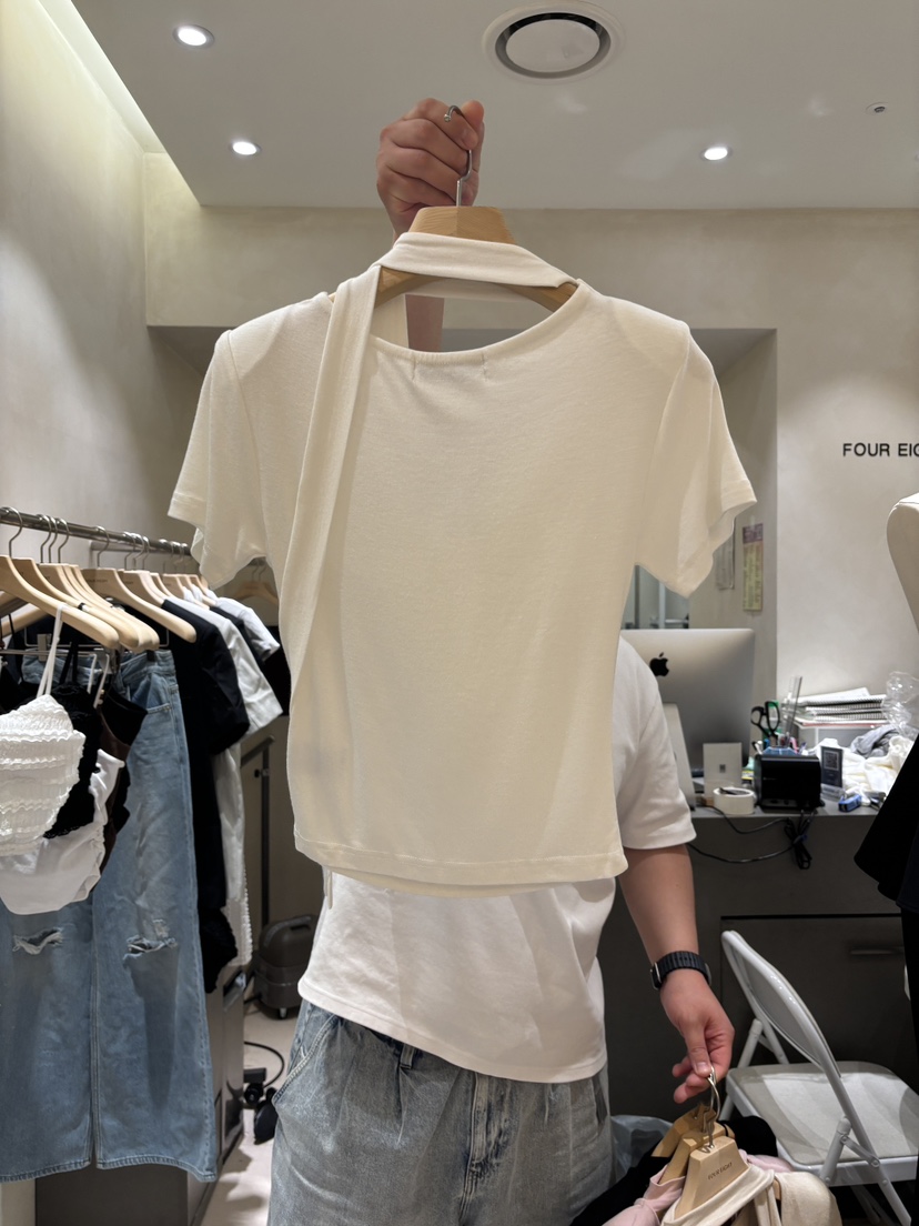 FOUREIGHT東大門直郵女裝新品推薦26春夏休閑人氣職業T恤FOUR EIGHTT恤