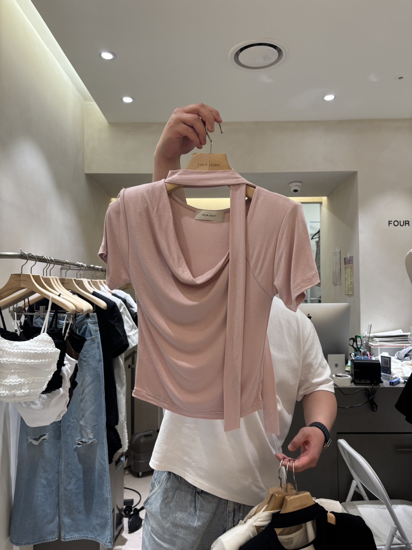 FOUREIGHT東大門直郵女裝新品推薦26春夏休閑人氣職業T恤FOUR EIGHTT恤圖色3