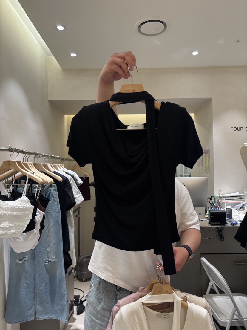 FOUREIGHT東大門直郵女裝新品推薦26春夏休閑人氣職業T恤FOUR EIGHTT恤圖色4