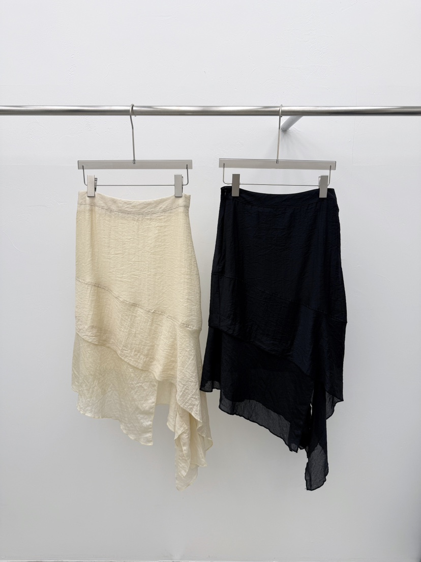 SEARE/PRETZEL韓國代購女裝新款時尚半身裙中短裙不對稱SEARE/PRETZEL半身裙/中短裙