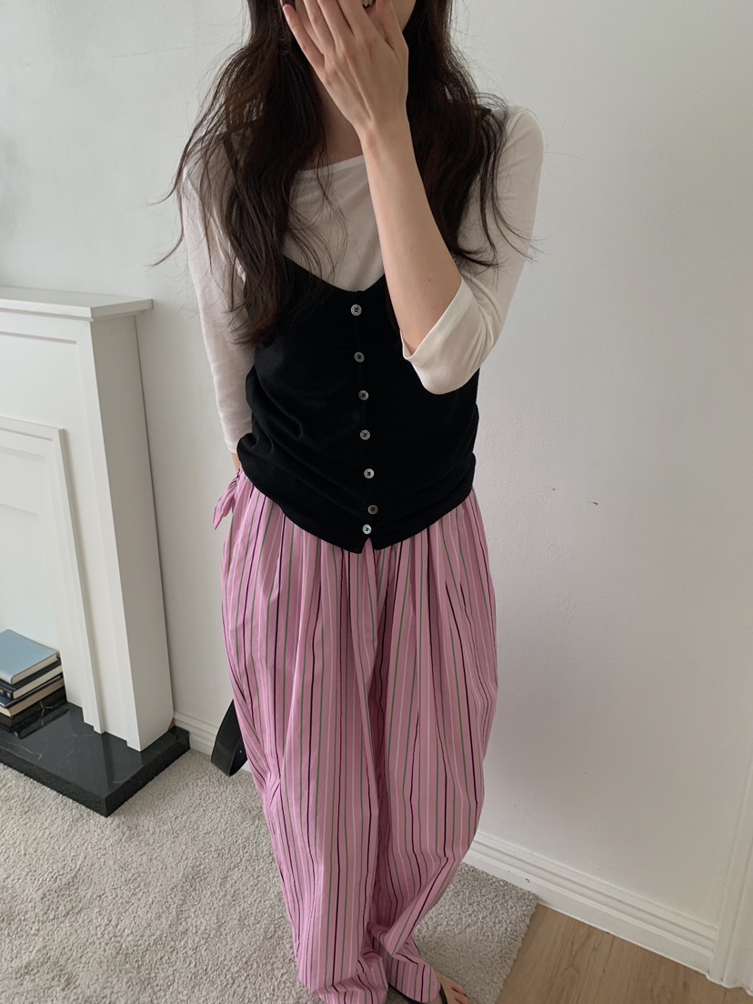 CAMEL-P東大門實拍女士新品真品吊帶背心紐扣Came_l 家吊帶/背心