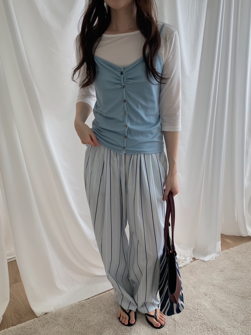 CAMEL-P東大門實拍女士新品真品吊帶背心紐扣Came_l 家吊帶/背心