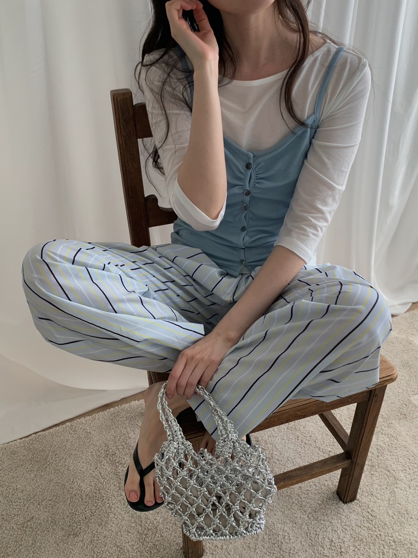 CAMEL-P東大門實拍女士新品真品吊帶背心紐扣Came_l 家吊帶/背心