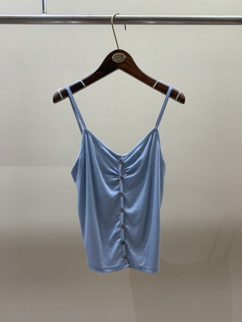 CAMEL-P東大門實拍女士新品真品吊帶背心紐扣Came_l 家吊帶/背心圖色2