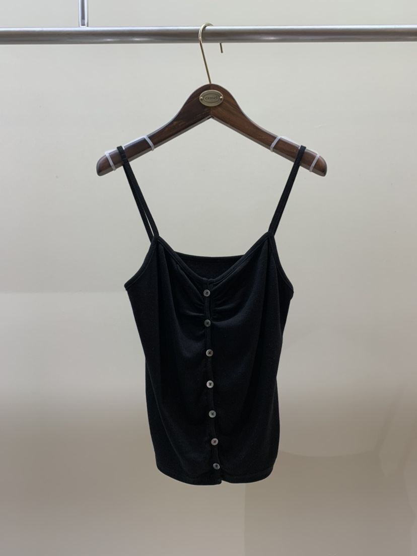 CAMEL-P東大門實拍女士新品真品吊帶背心紐扣Came_l 家吊帶/背心圖色3