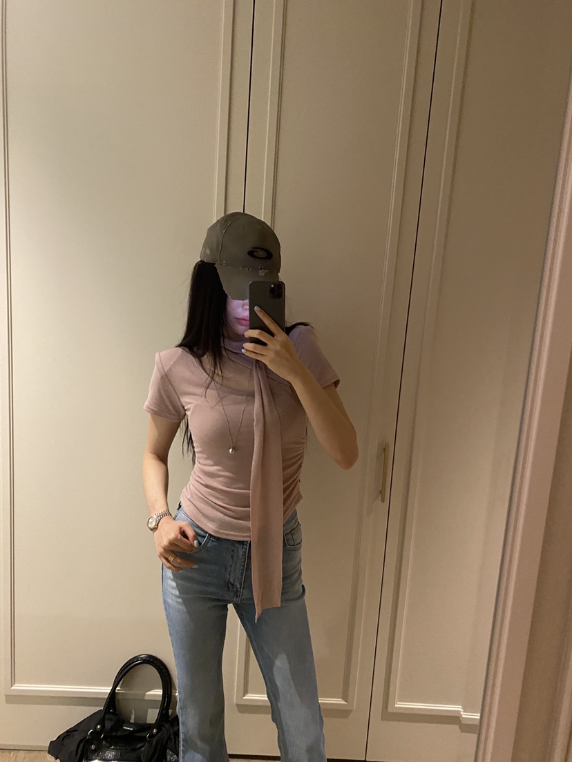 FOUREIGHT東大門代購女裝新品26春夏時尚熱賣休閑T恤圍巾FOUR EIGHTT恤