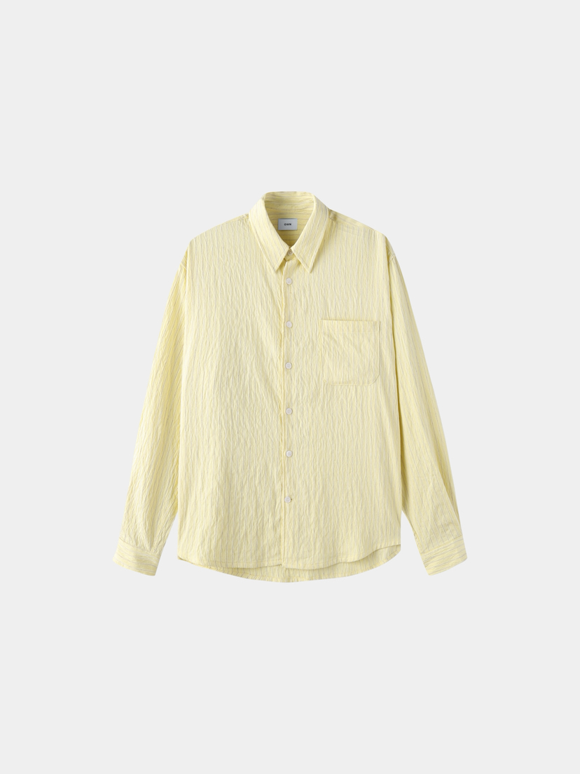 OWN東大門代購女士新款休閑推薦時尚26春夏襯衫蕾絲衫條紋OWN襯衫/蕾絲衫圖色2