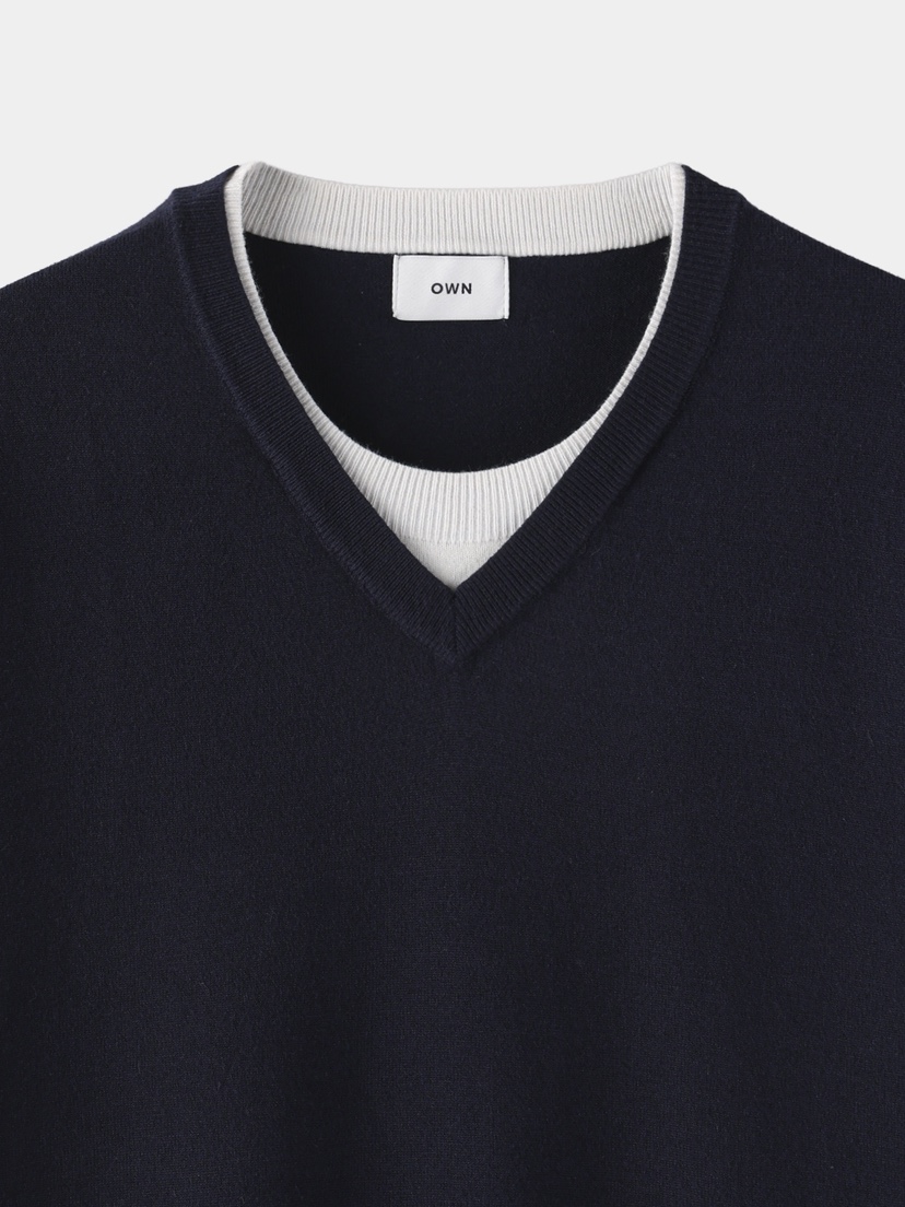 OWN韓國直郵女士新款真品職業時尚熱賣休閑推薦針織衫多層OWN針織衫