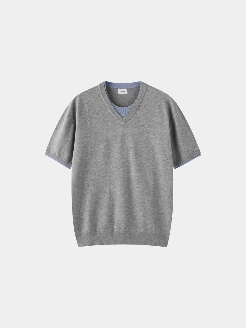 OWN韓國直郵女士新款真品職業時尚熱賣休閑推薦針織衫多層OWN針織衫圖色1