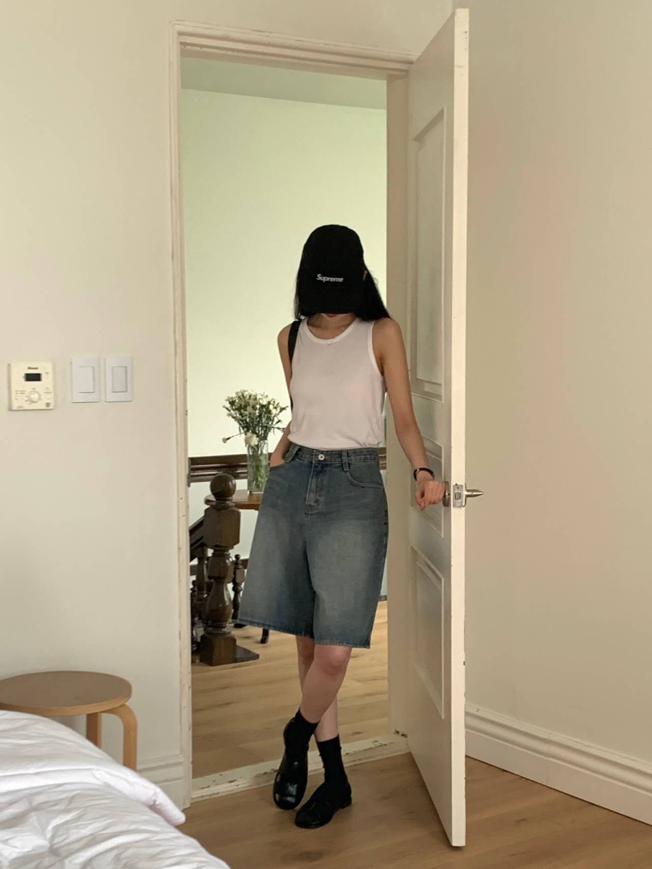 THREE QUARTER-쓰리쿼터-OT東大門實拍女裝新品職業短褲THREE QUARTER短褲