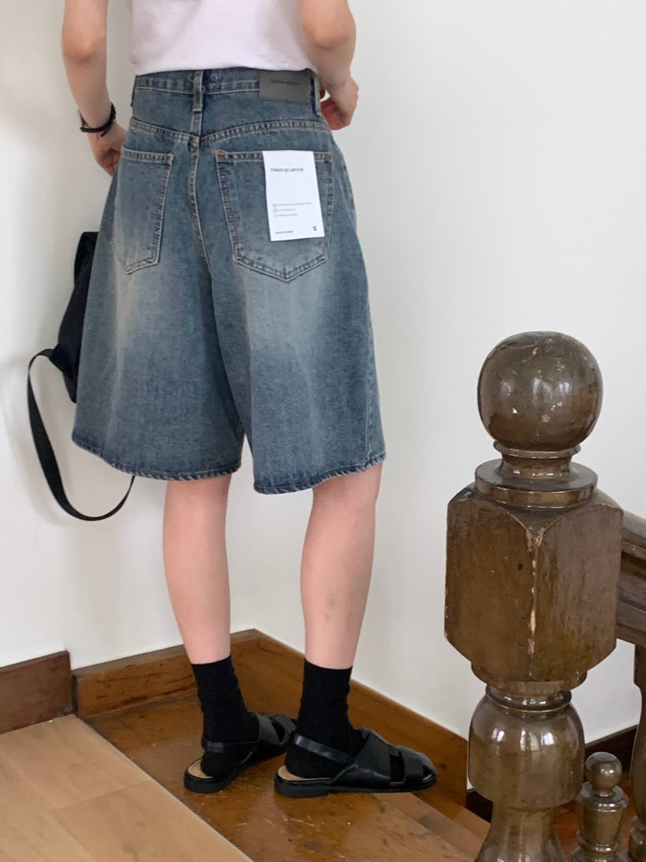 THREE QUARTER-쓰리쿼터-OT東大門實拍女裝新品職業短褲THREE QUARTER短褲