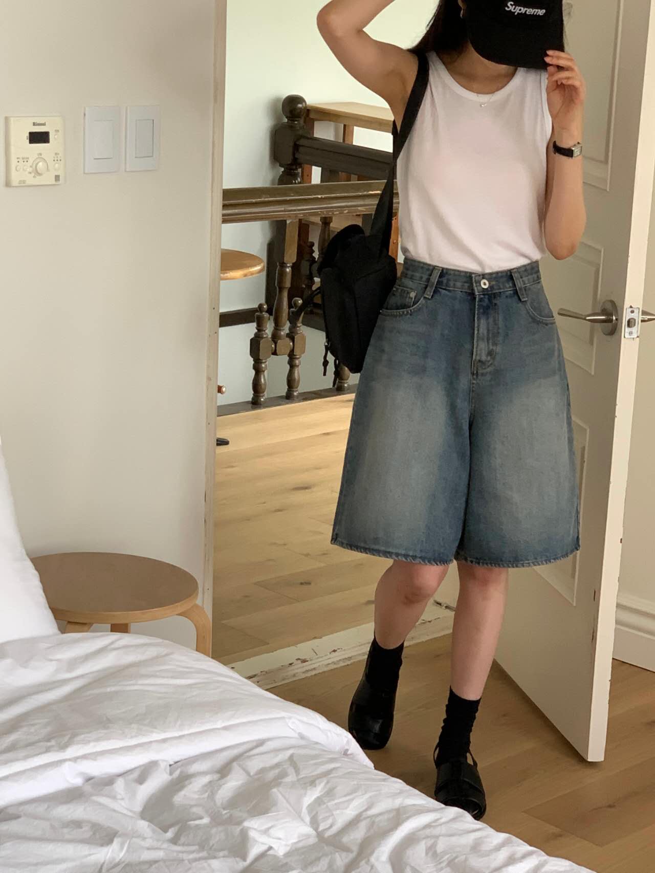 THREE QUARTER-쓰리쿼터-OT東大門實拍女裝新品職業短褲THREE QUARTER短褲