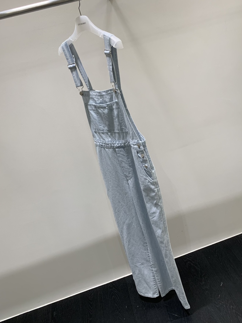 LOVE MOMENT東大門代購女士新品職業時尚人氣背帶褲條紋LOVE MOMENT背帶褲