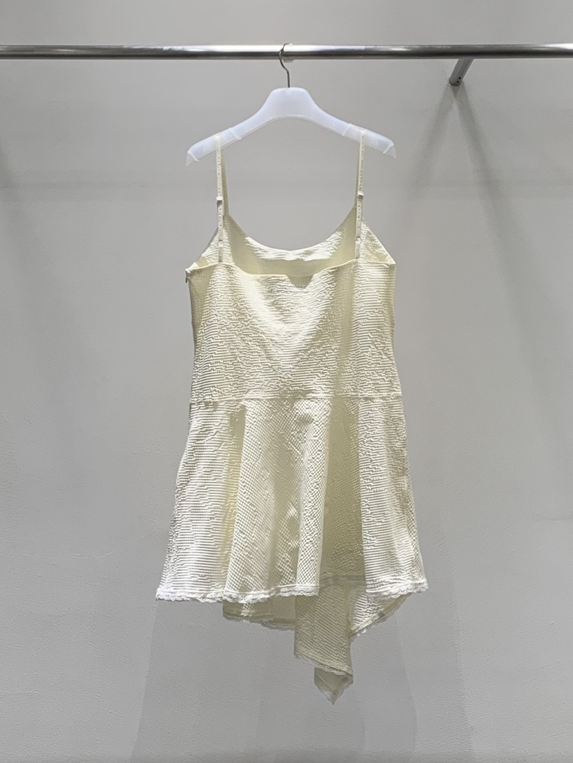 LOVE MOMENT韓國直郵女裝新品休閑26春夏連衣裙不對稱透視LOVE MOMENT連衣裙