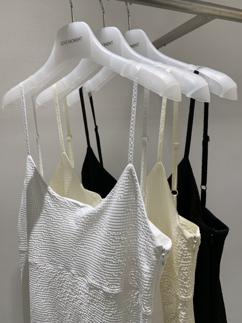 LOVE MOMENT韓國直郵女裝新品休閑26春夏連衣裙不對稱透視LOVE MOMENT連衣裙