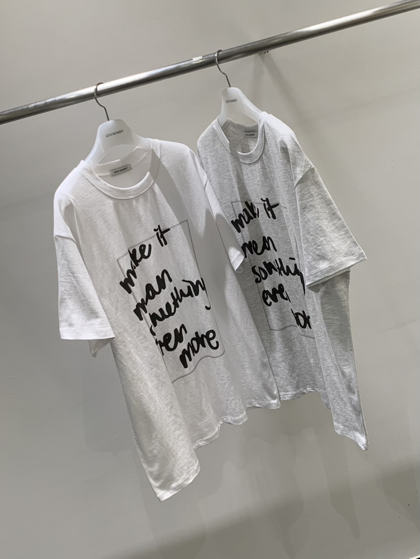 LOVE MOMENT東大門實拍女士新款真品26春夏休閑時尚推薦T恤LOVE MOMENTT恤