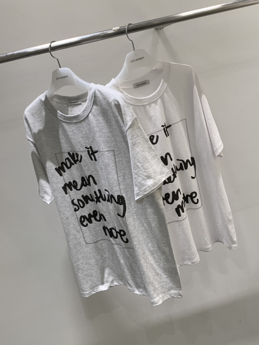 LOVE MOMENT東大門實拍女士新款真品26春夏休閑時尚推薦T恤LOVE MOMENTT恤