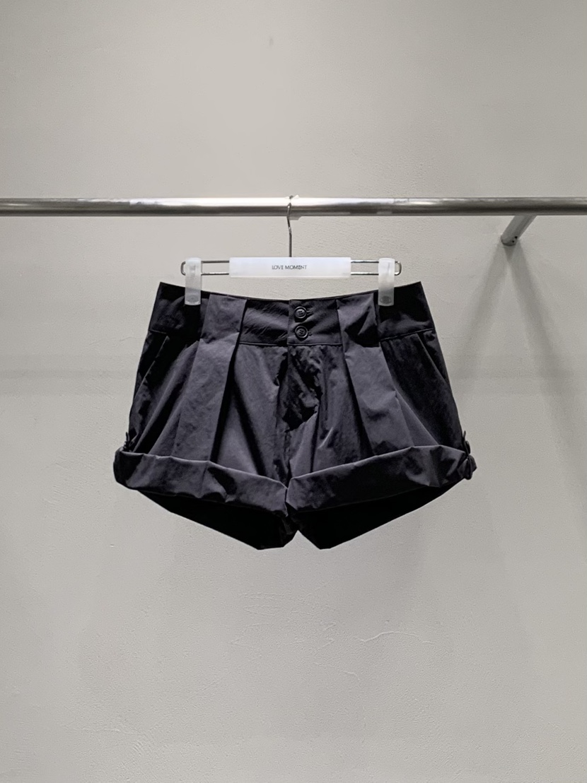 LOVE MOMENT東大門代購女士新品休閑職業時尚真品26春夏短褲LOVE MOMENT短褲圖色2