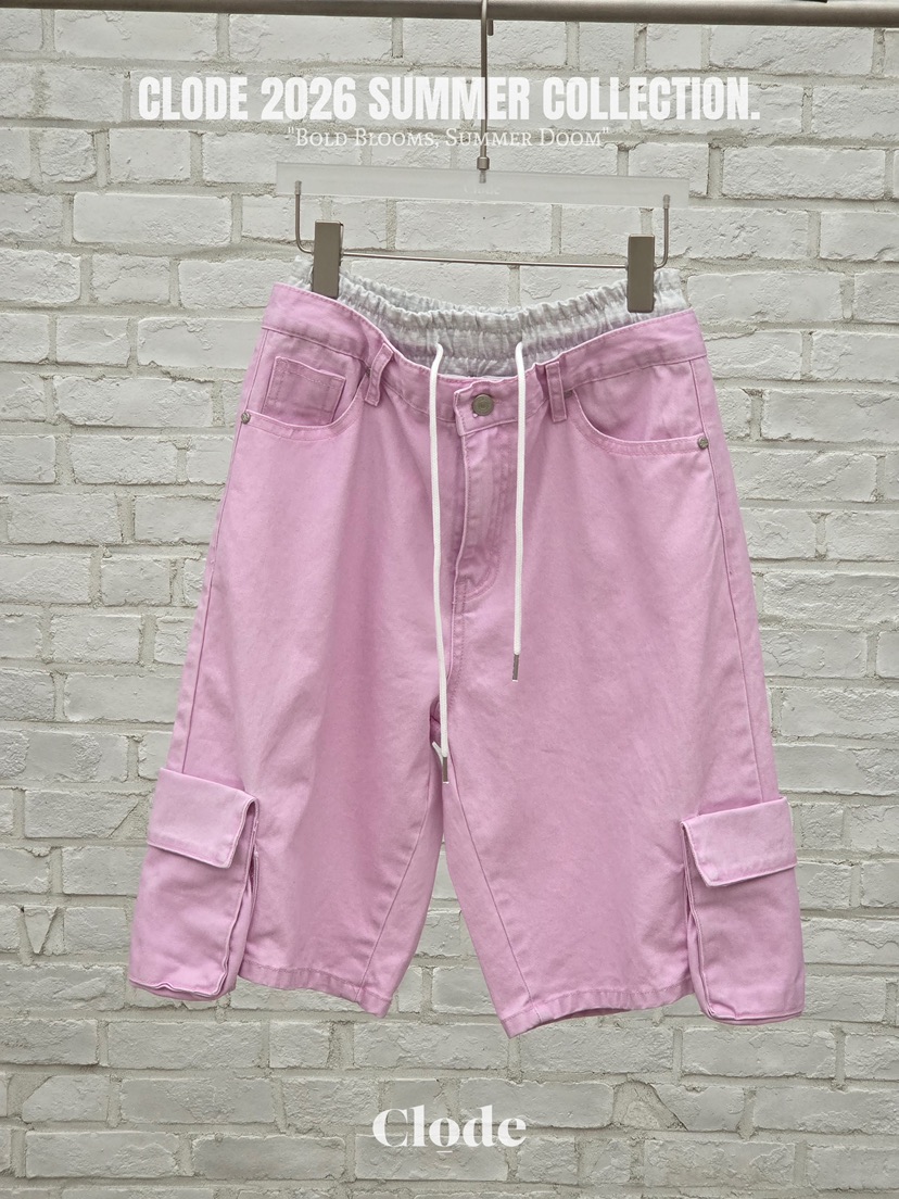 CLODE韓國代購女士新款休閑人氣職業熱賣26春夏時尚短褲工裝CLODE短褲圖色1