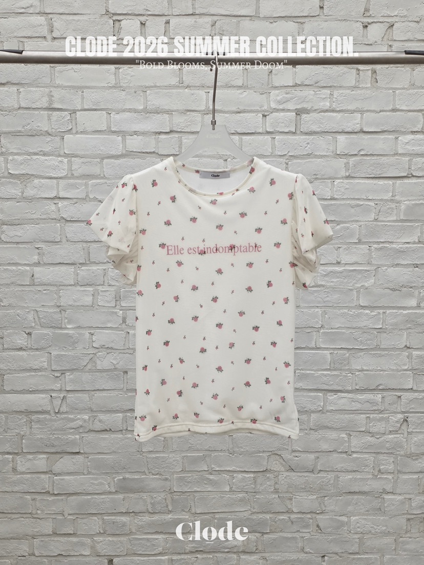 CLODE韓國代購女士新款推薦職業人氣熱賣休閑26春夏時尚T恤CLODET恤圖色1