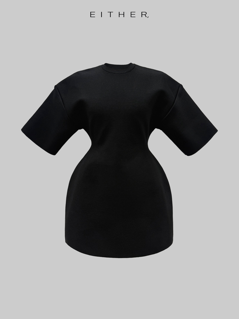 EITHER韓國東大門代購女裝新品職業26春夏推薦時尚連衣裙EITHER連衣裙圖色1