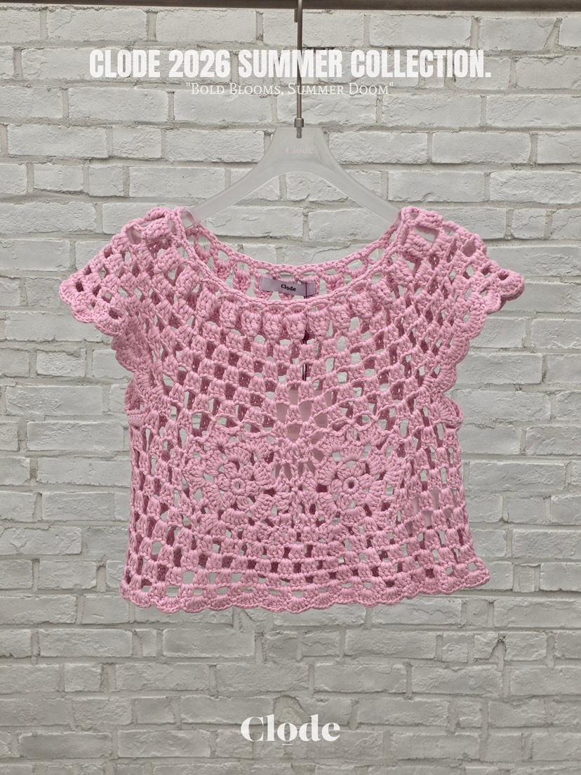 CLODE韓國直郵女裝新款推薦熱賣職業26春夏針織衫鉤針編織CLODE針織衫圖色3