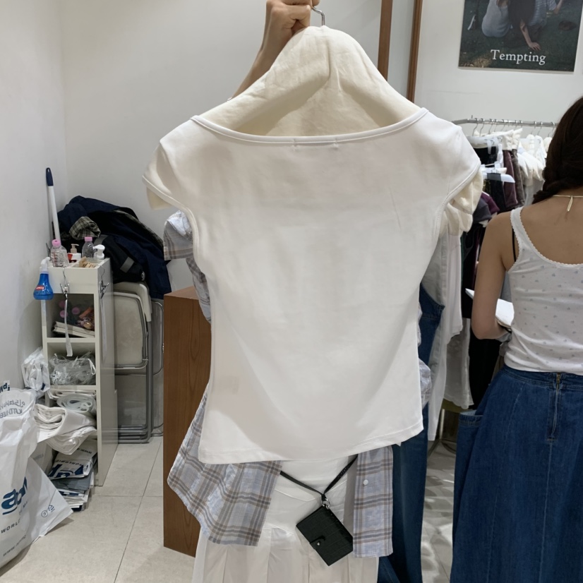 TEMPTING韓國直郵女士新款休閑人氣時尚職業推薦熱賣26春夏T恤TEMPTINGT恤