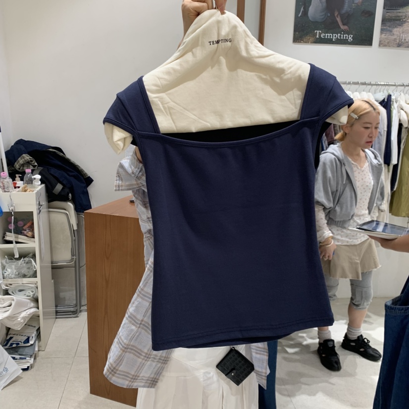 TEMPTING韓國直郵女士新款休閑人氣時尚職業推薦熱賣26春夏T恤TEMPTINGT恤圖色4