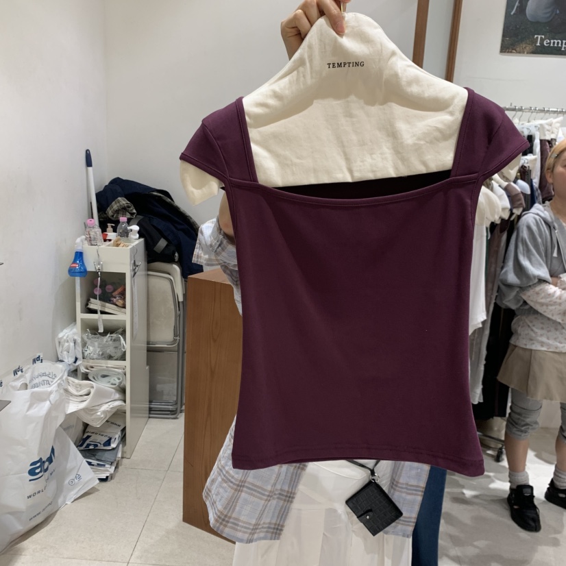 TEMPTING韓國直郵女士新款休閑人氣時尚職業推薦熱賣26春夏T恤TEMPTINGT恤圖色5