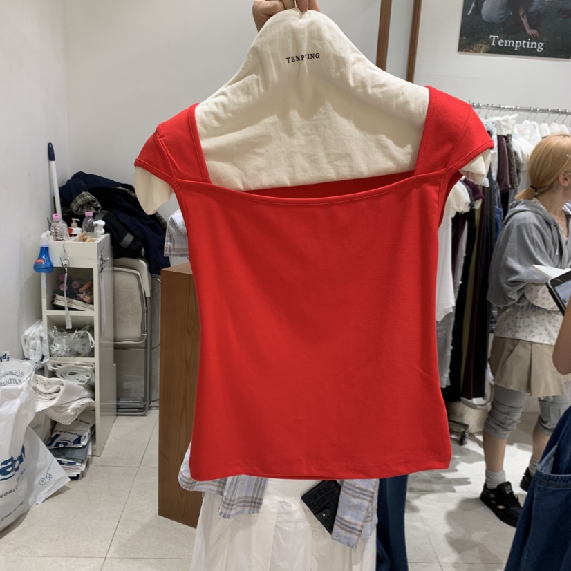 TEMPTING韓國直郵女士新款休閑人氣時尚職業推薦熱賣26春夏T恤TEMPTINGT恤圖色7