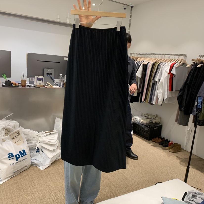 SELF SERVICE韓國東大門直郵女士新品26春夏時尚休閑長裙SELF SERVICE長裙