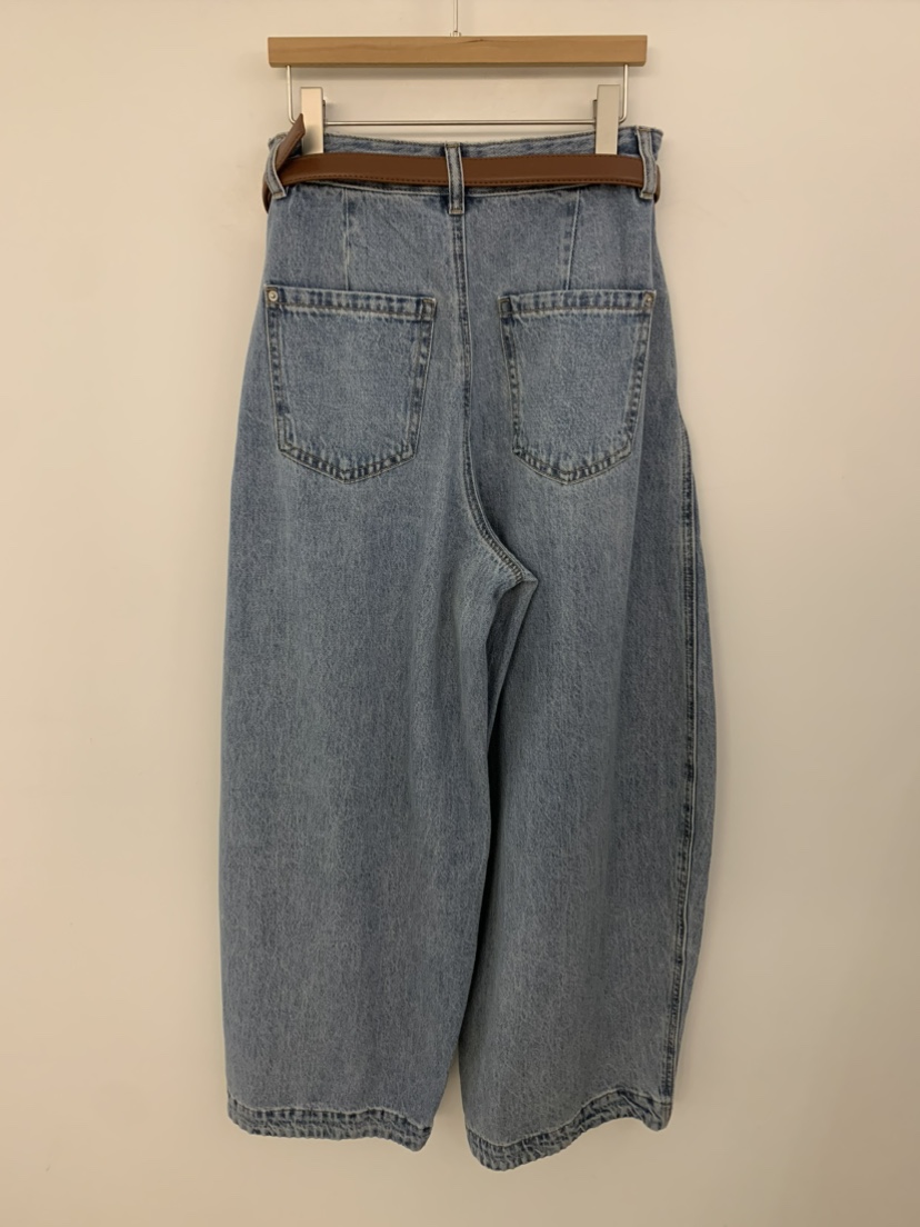 UNDER KEY韓國東大門直郵女裝新品休閑推薦牛仔褲不含腰帶UNDER KEY牛仔褲