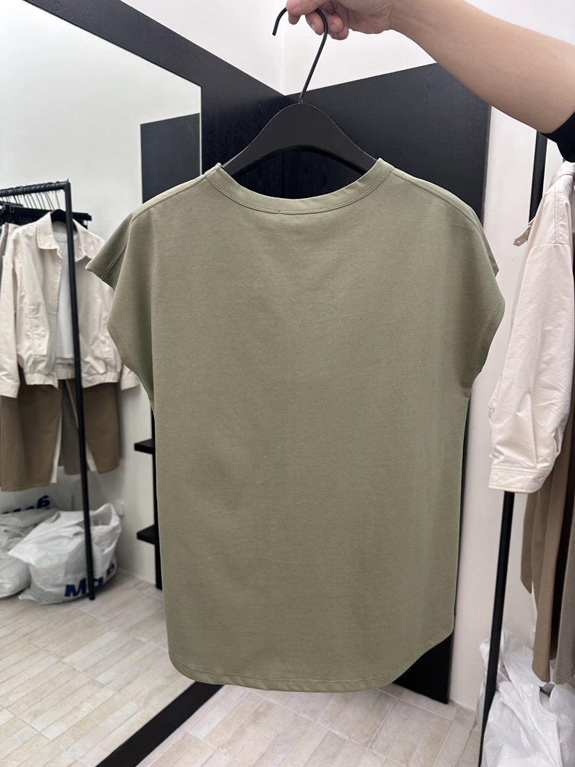 MOANI韓國東大門代購女裝新品人氣推薦26春夏休閑T恤絲質MOANIT恤