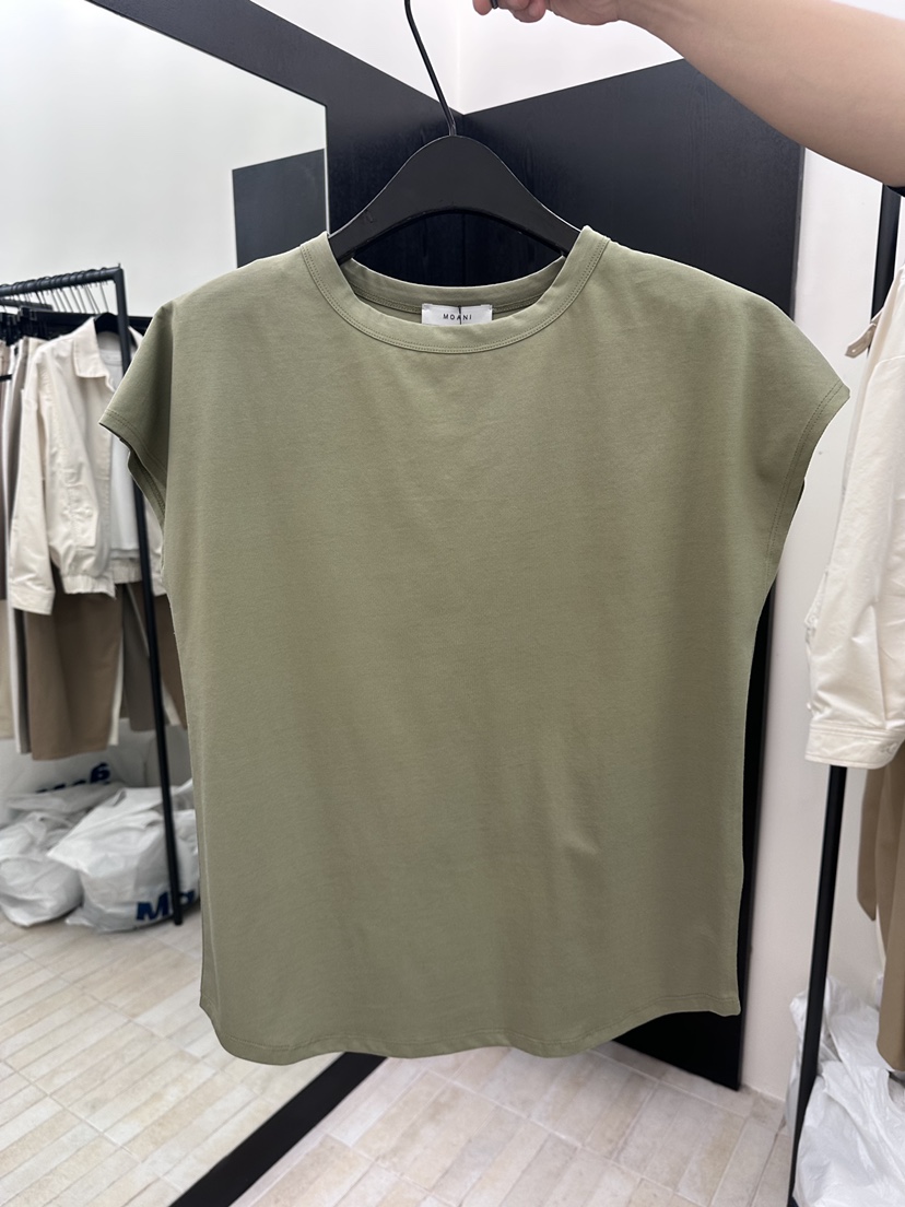 MOANI韓國東大門代購女裝新品人氣推薦26春夏休閑T恤絲質MOANIT恤圖色2
