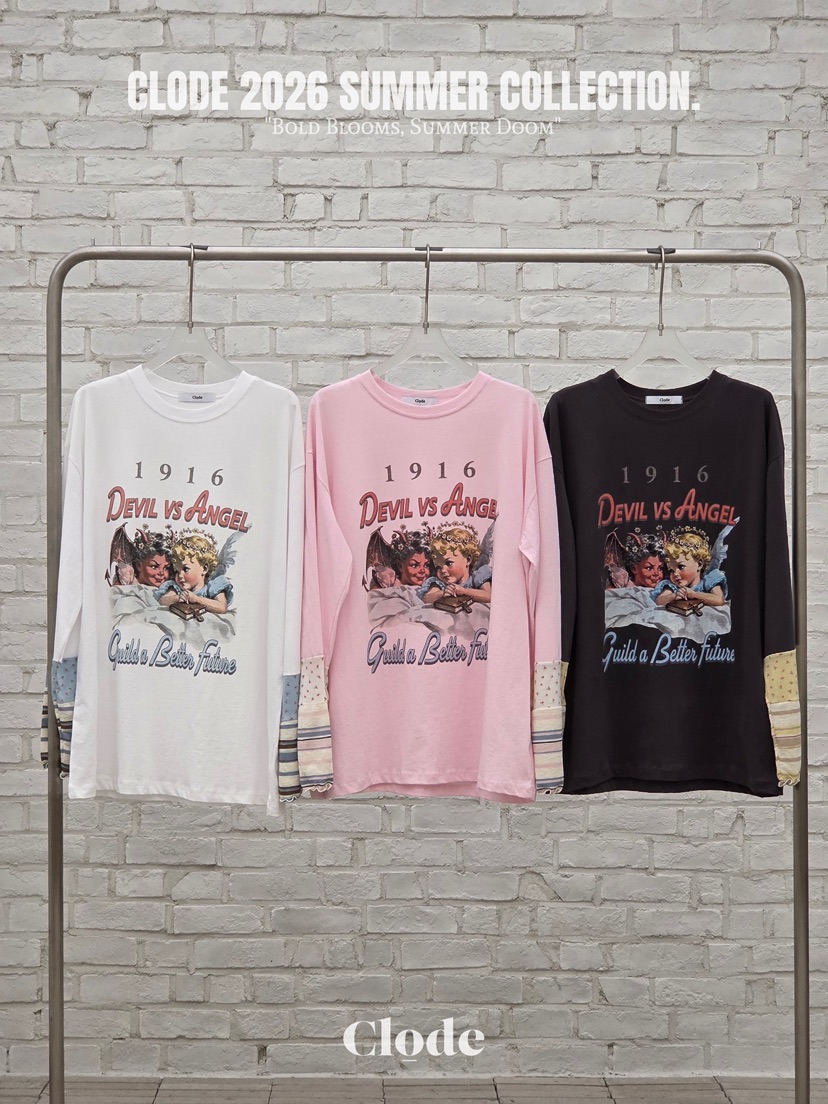 CLODE韓國直郵實拍女士新品人氣熱賣職業推薦時尚長袖T恤CLODE長袖T恤