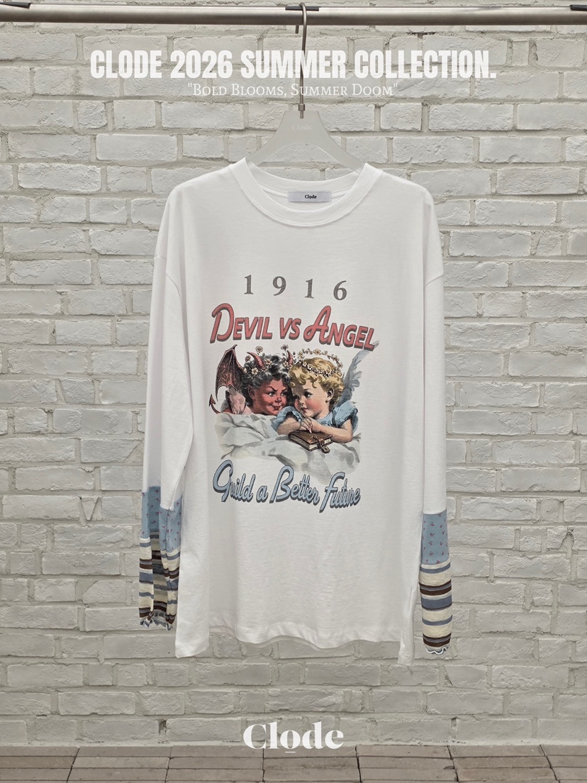 CLODE韓國直郵實拍女士新品人氣熱賣職業推薦時尚長袖T恤CLODE長袖T恤圖色1